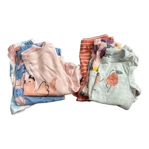 Just One You Carters Toddler Girl Pajamas Size 12M Two, Three Piece Sets